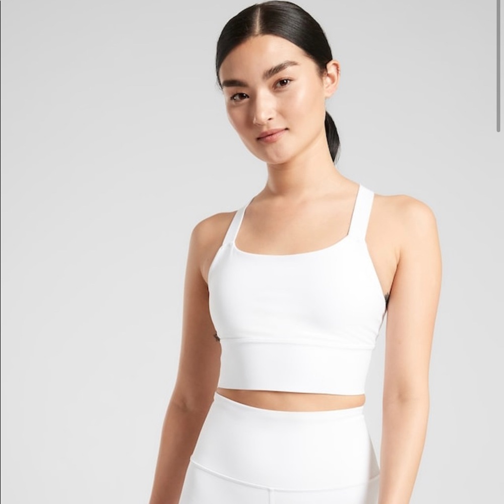 Athleta Warrior Longling Bra White (A-C)